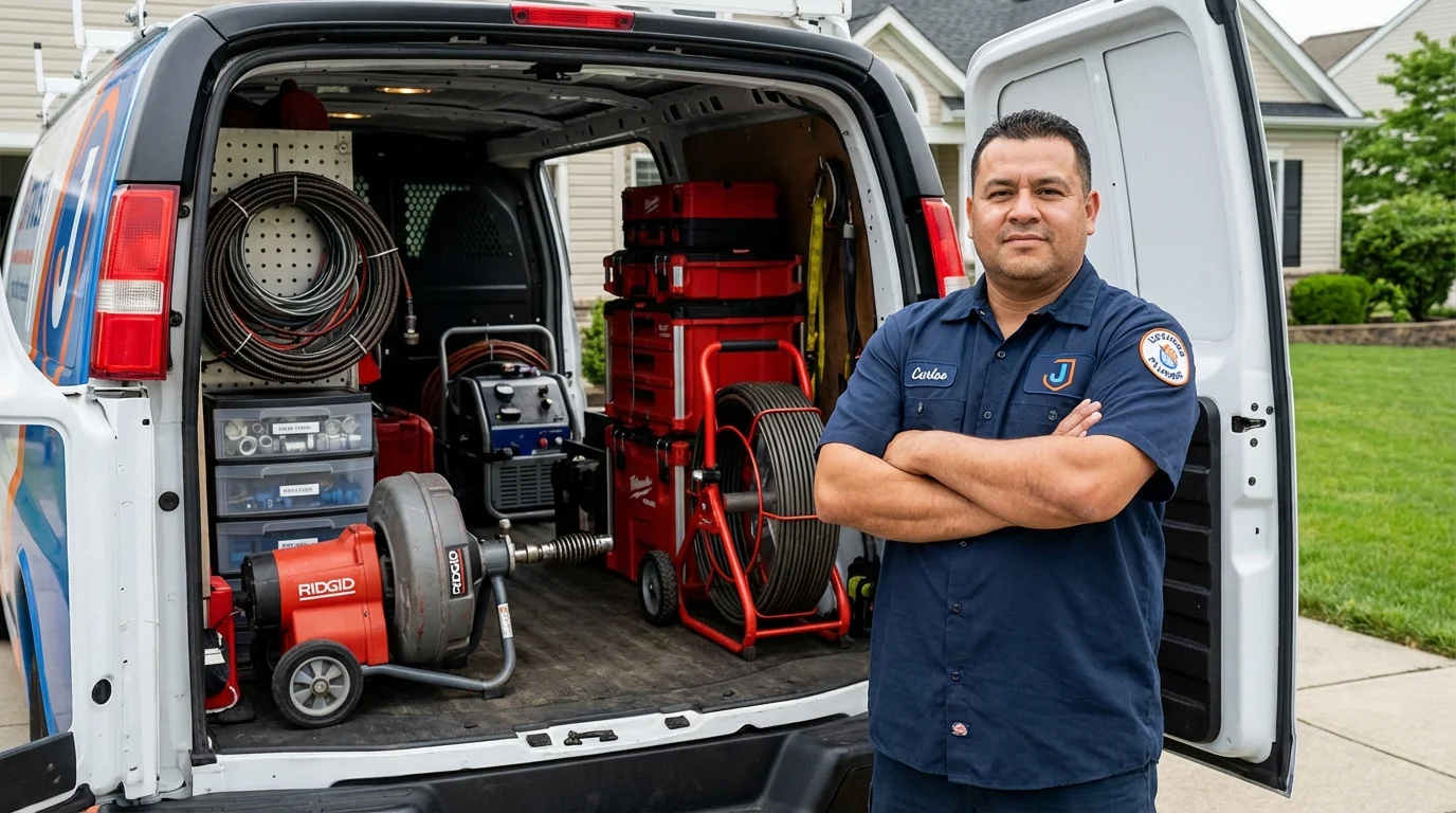 Professional drain cleaning equipment and Johns Plumbing LLC plumber in McAlester