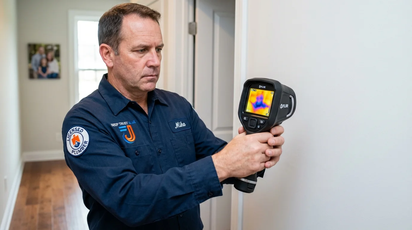Thermal imaging leak detection by Johns Plumbing LLC in McAlester